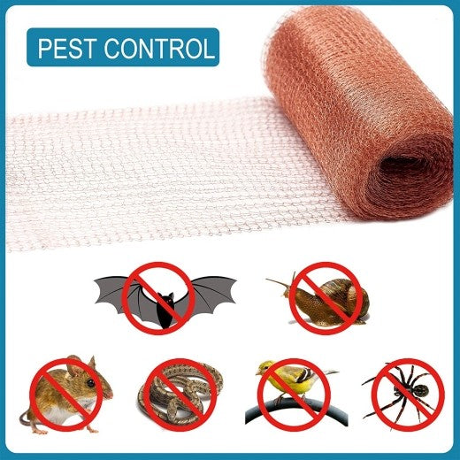 10m Fine Wire Mesh Roll Pure Copper Mesh Rodent Pest Control