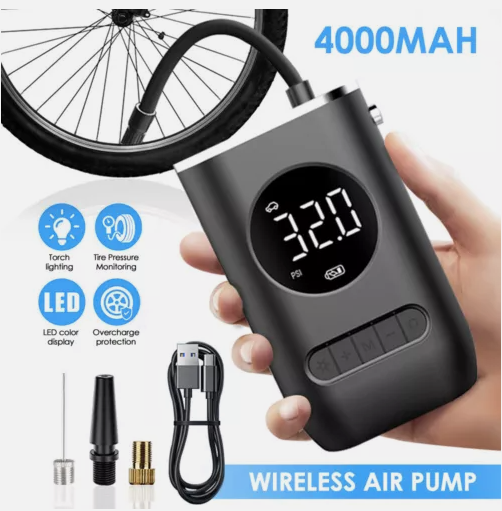 Portable Air Pump 150PSI Air Compressor Tire Inflator