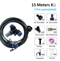 15M Outdoor Misting Cooling System Garden Patio Irrigation Water Mister Set