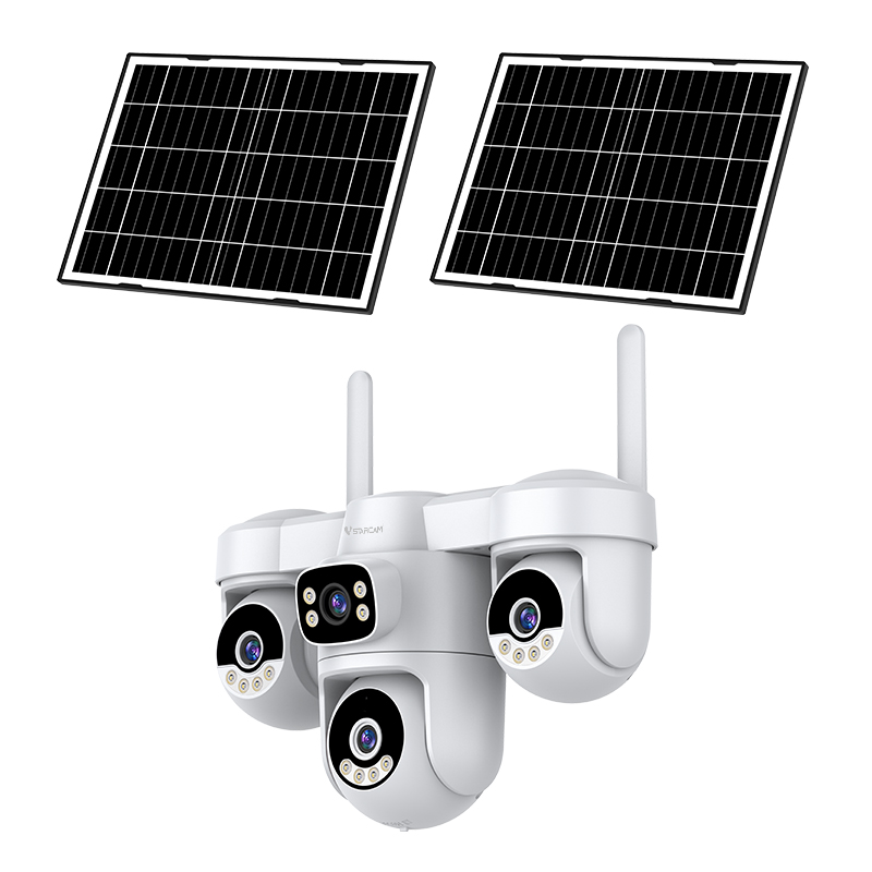 Vstarcam Solar 4G Security Camera 4-Lens Outdoor Full Color