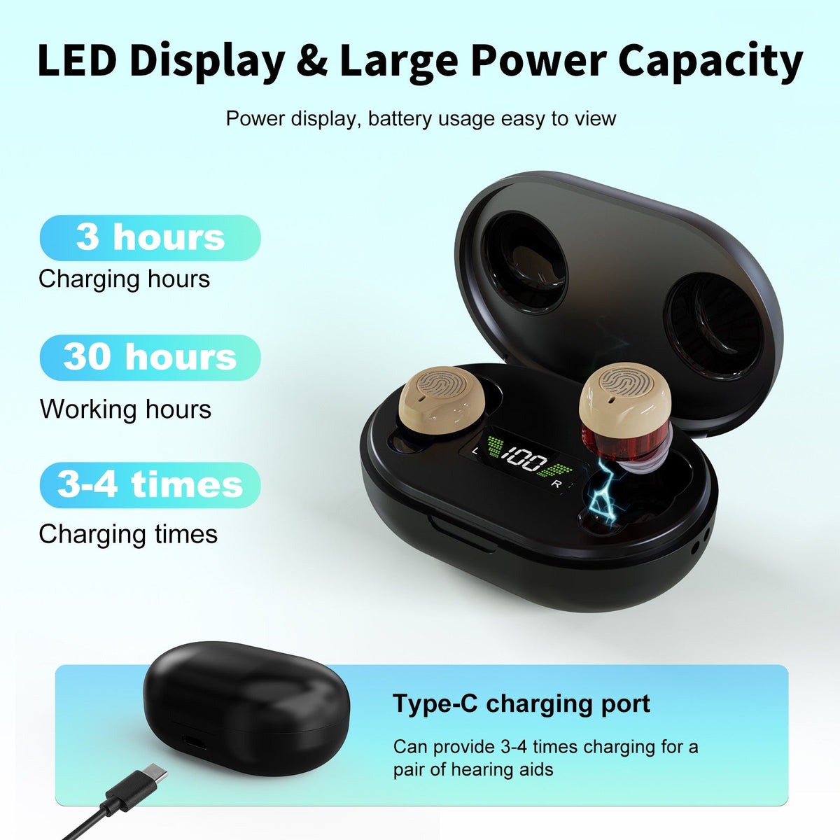 Hearing Aids for Seniors with Noise Cancelling and Volume Control