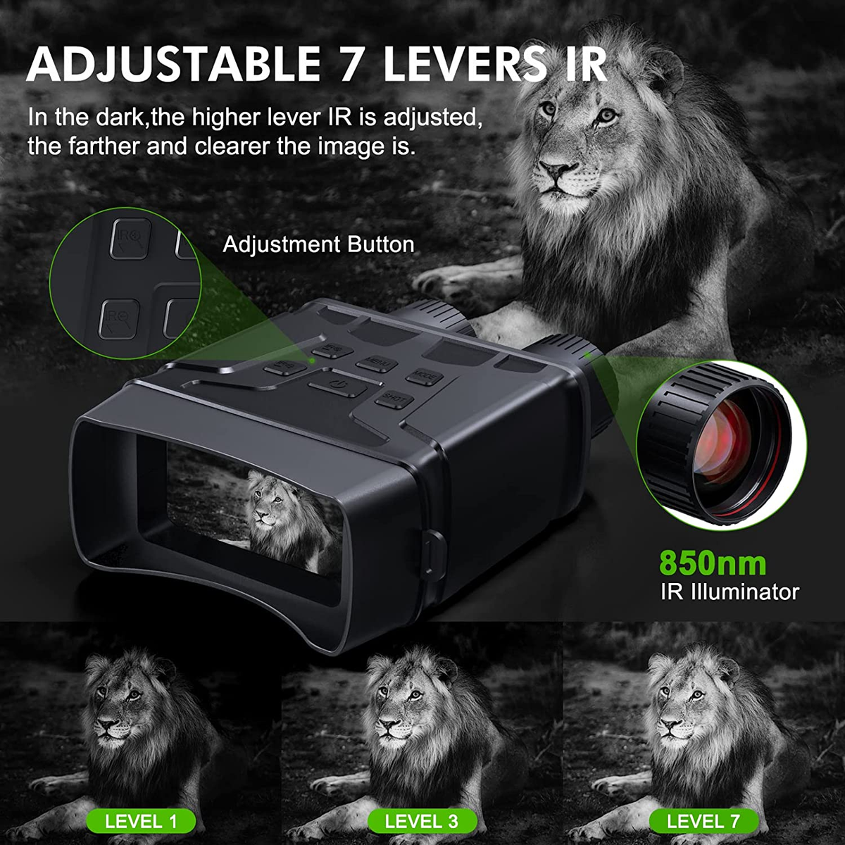 Digital Night Vision Binoculars1080p Full HD Photo & Video Infrared Night Vision