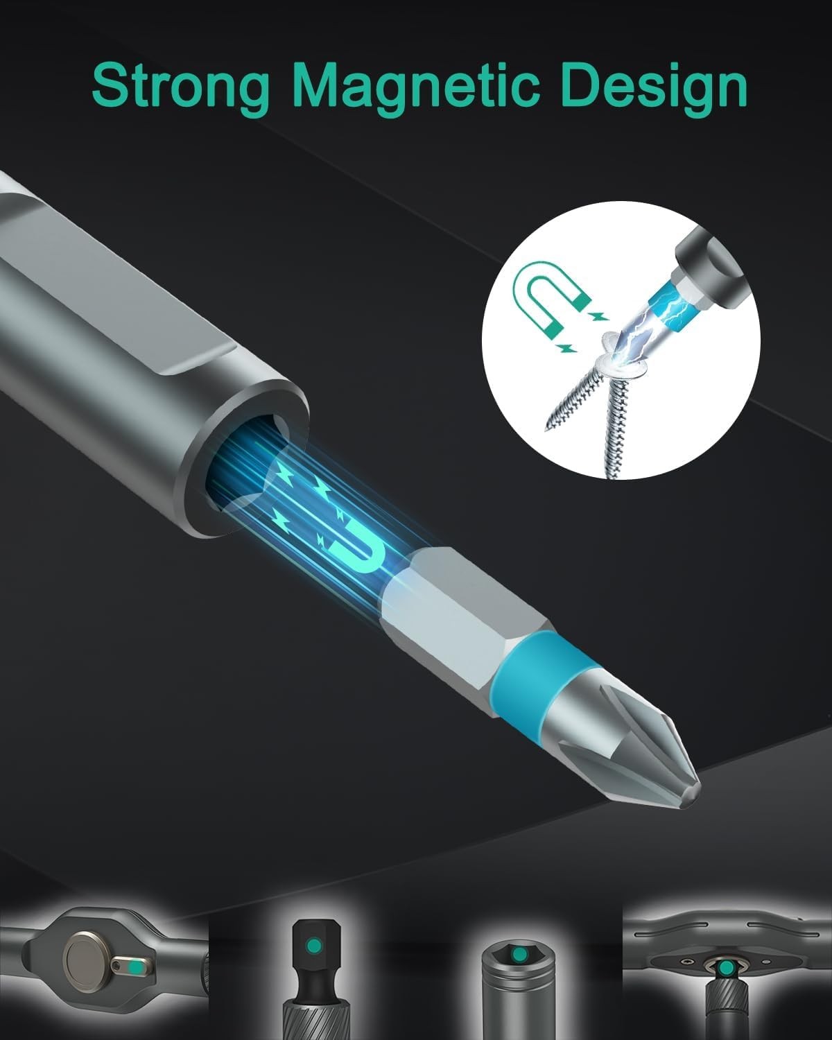 24 in 1 Magnetic Screwdriver Set DIY Ratchet Mini Removable Self-Assembly