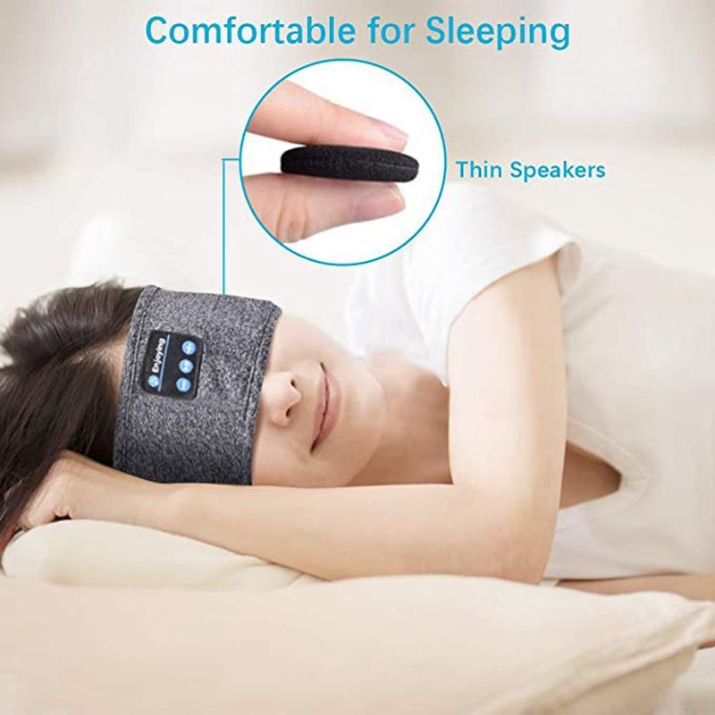 Salelink Wireless Bluetooth 5.0 Stereo Eye Mask Headphones Earphone Sleep Music Headband