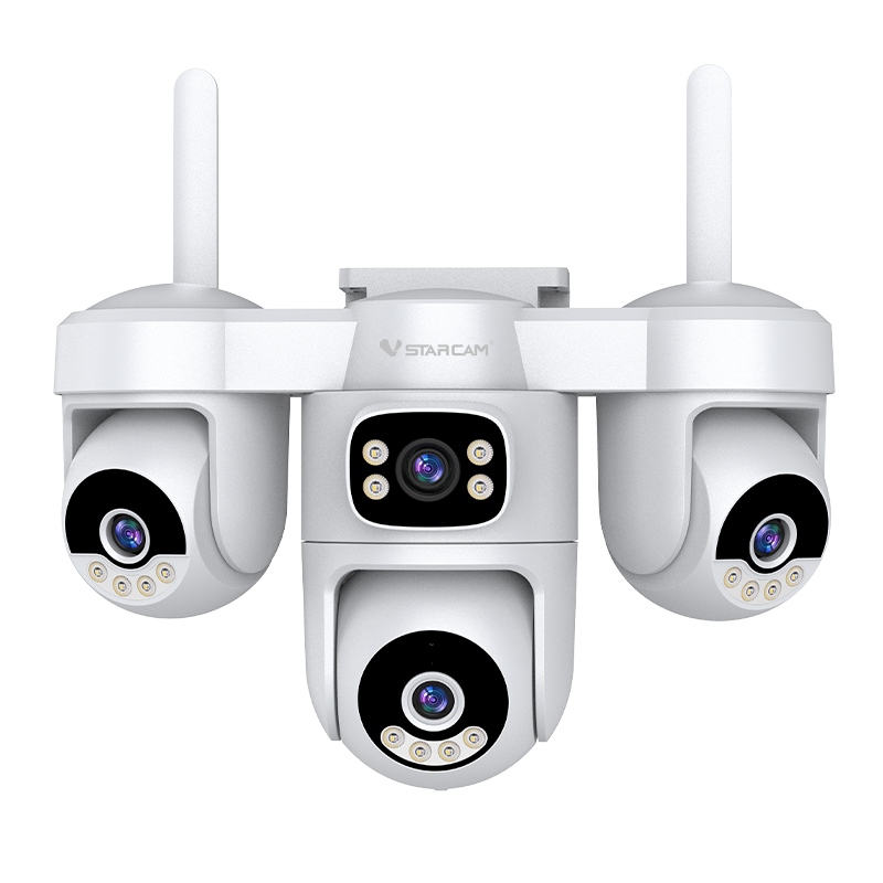 Vstarcam Solar 4G Security Camera 4-Lens Outdoor Full Color