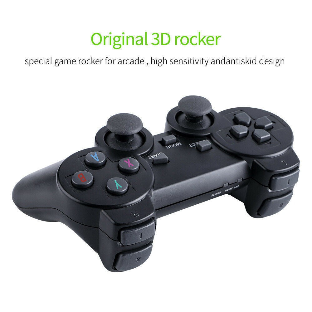 64G TV Video Game Stick Retro Gaming Console 2 Wireless Controller