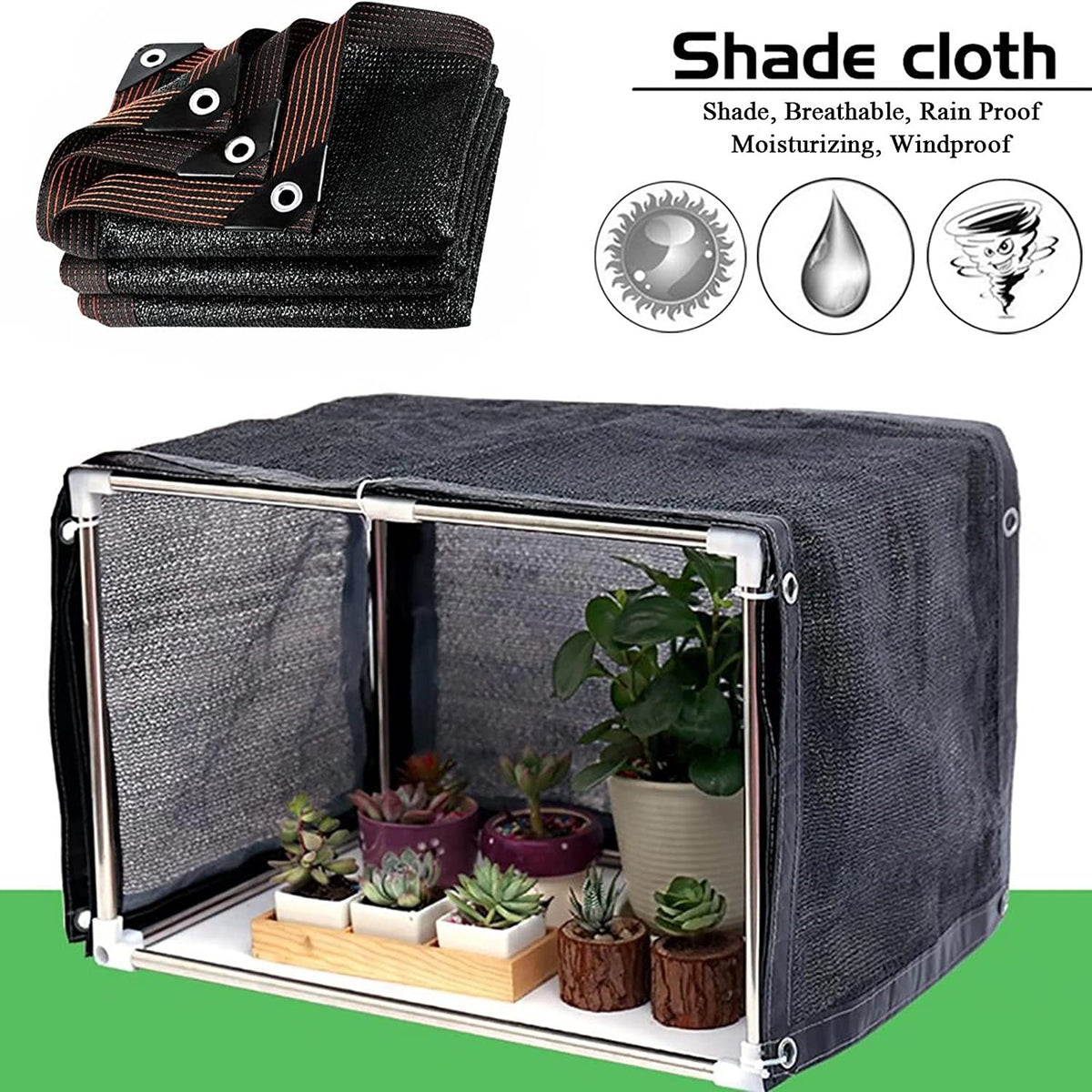 95% Black Shade Cloth 3Mx4M