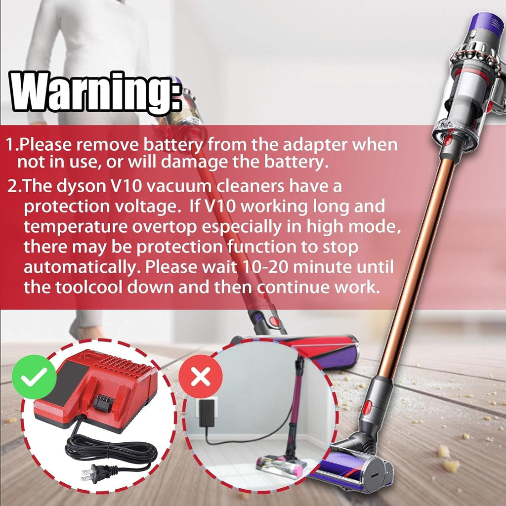 For Milwaukee M18 18V Battery Adapter Converter To Dyson V10 SV12 Battery