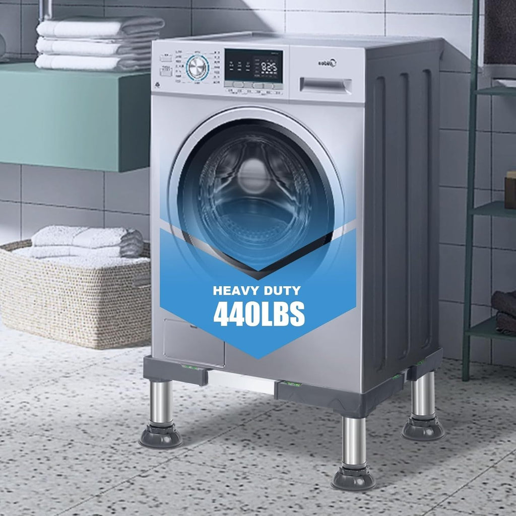 Mini Fridge Stand 16-24.8" Adjustable Heavy Duty Washer Dryer Pedestal