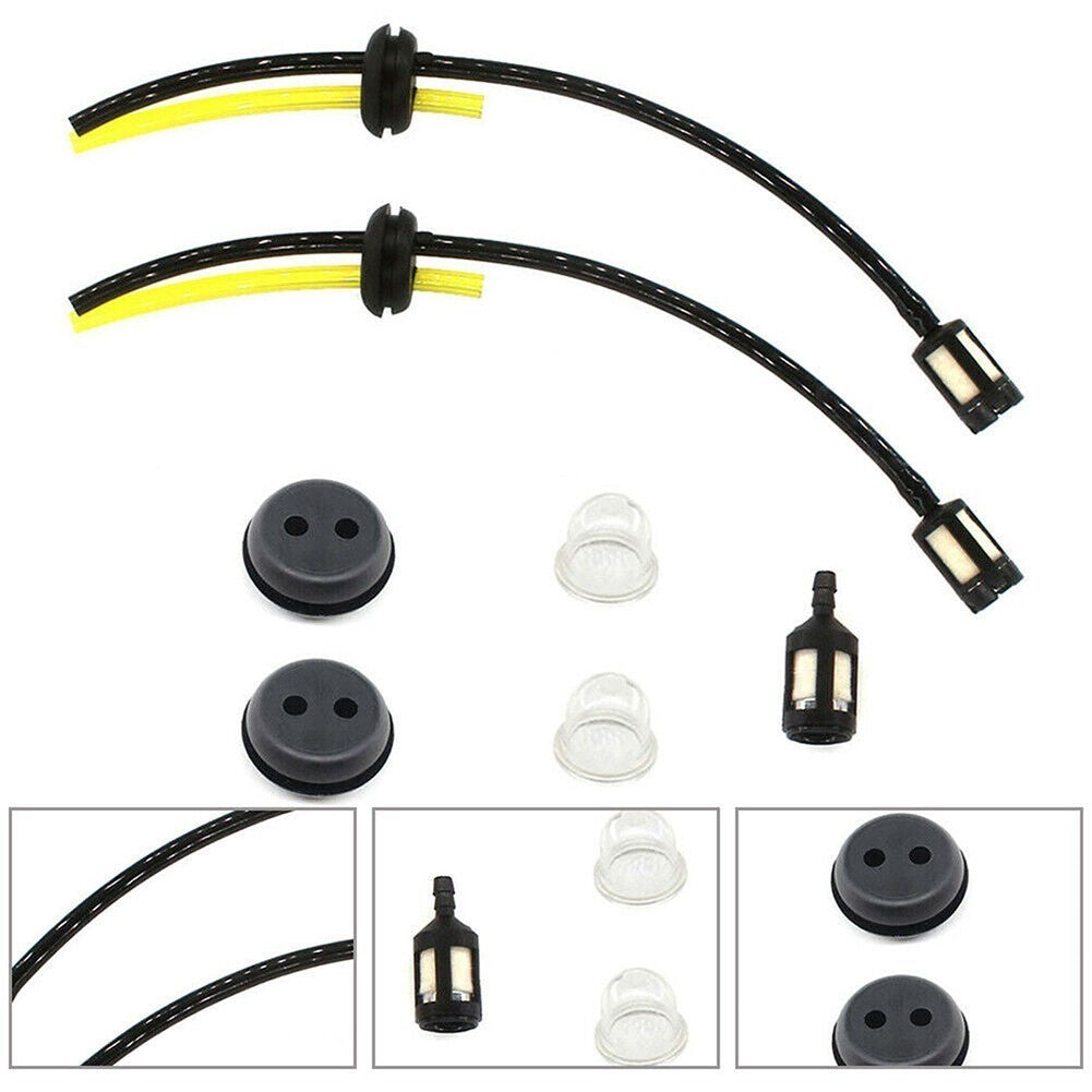 2 Set Whipper Snipper Line Trimmer Cutter Fuel Line Filter Hose Pipe Tank Kit