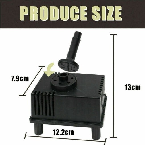 Solar Powered Water Pump Pond Garden Submersible Fountains