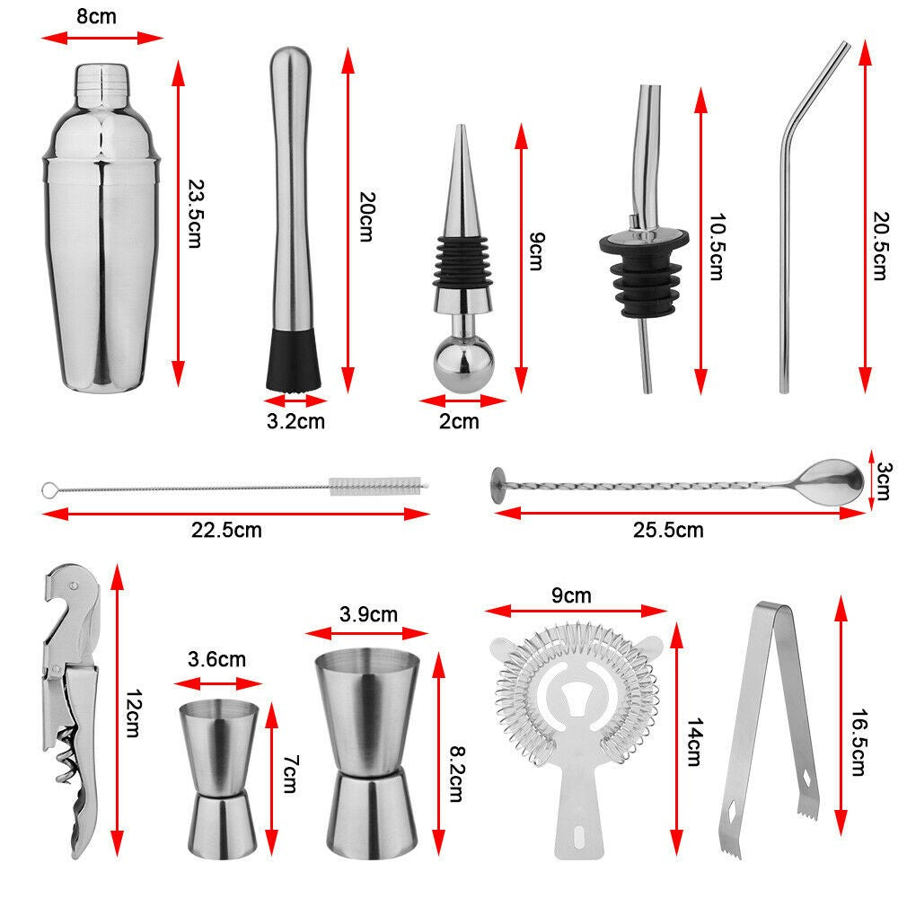 20Pcs Cocktail Shaker Set