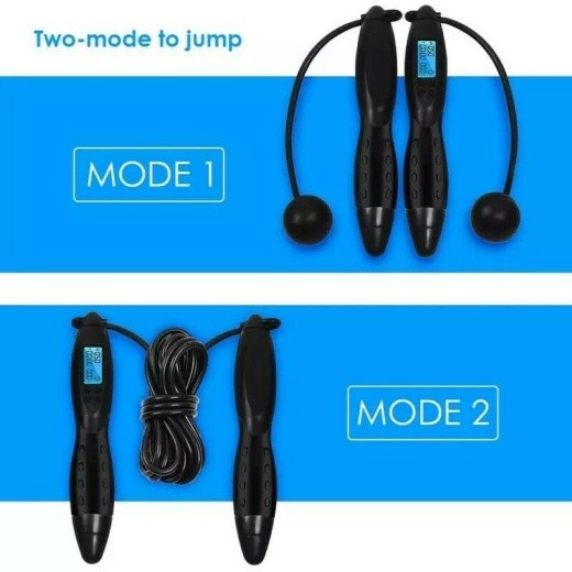 Jump Rope Cordless Skipping Rope Skipping Rope Digital Counting Timing