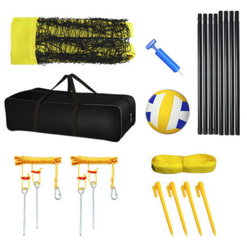 Salelink Outdoor Volleyball Net Set with Adjustable Pole