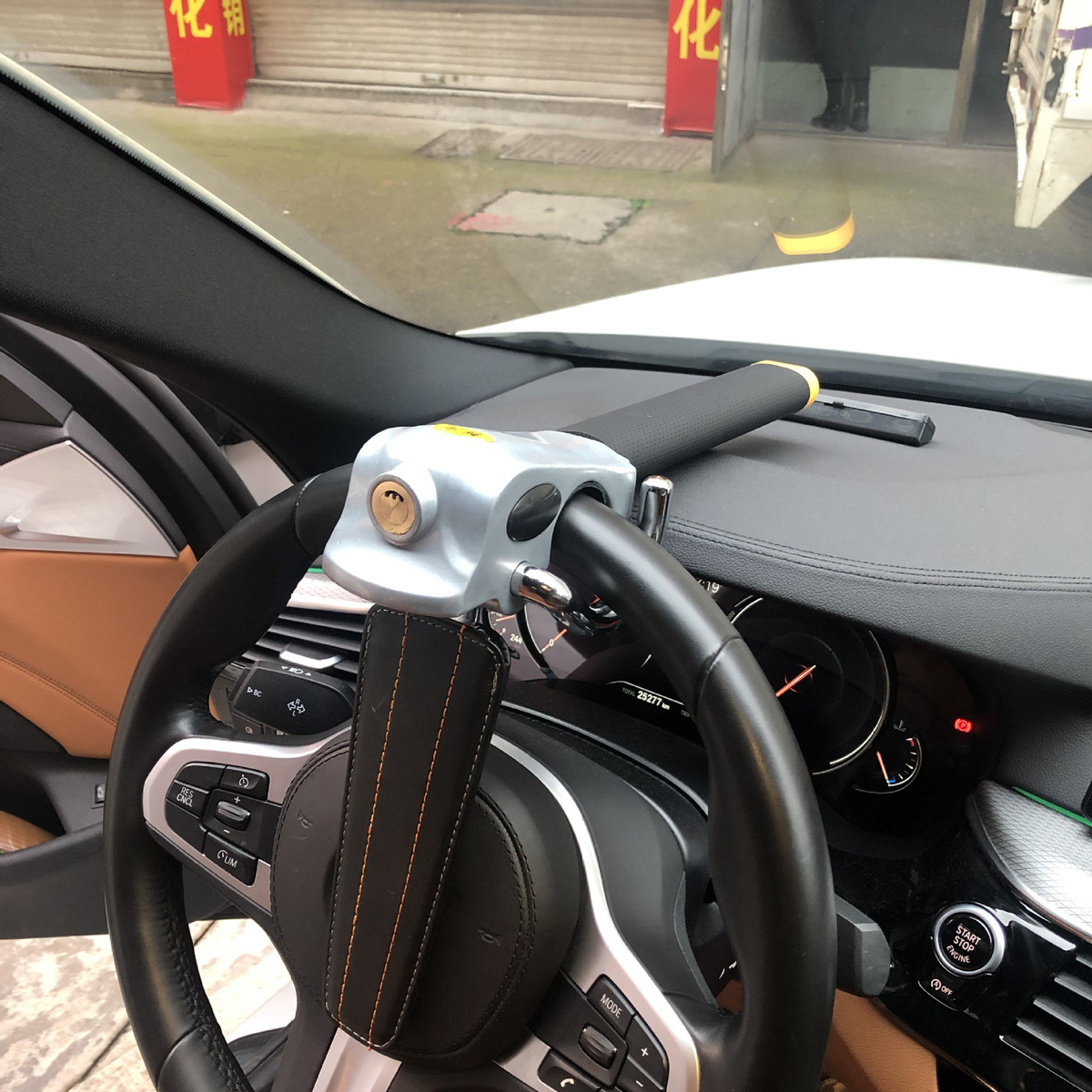 Foldable Car Vehicle Steering Wheel Anti Theft Devices Safety Lock Heavy Duty