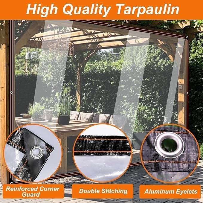 Waterproof Clear Tarpaulin 3MX4M