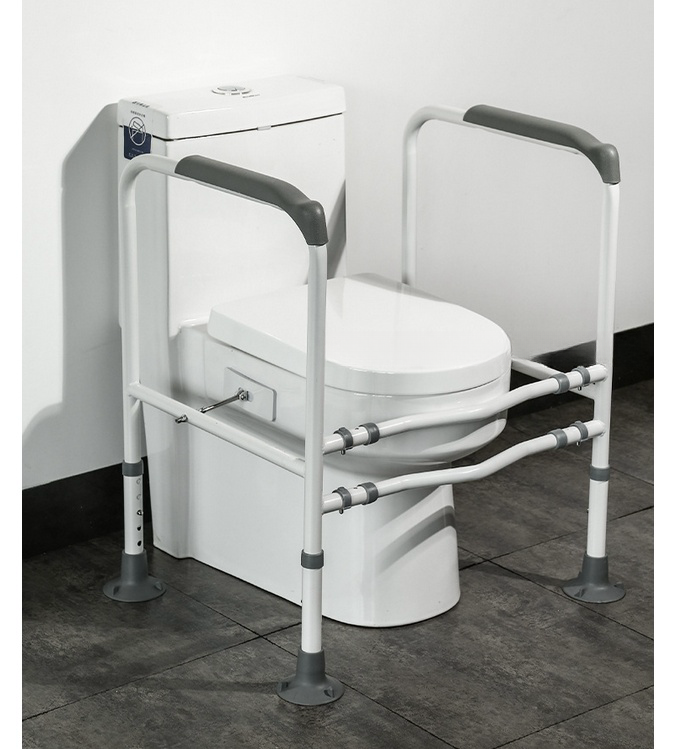 Toilet Safety Frame & Rail – Adjustable Bathroom Support Stand, Non-Slip Handrails