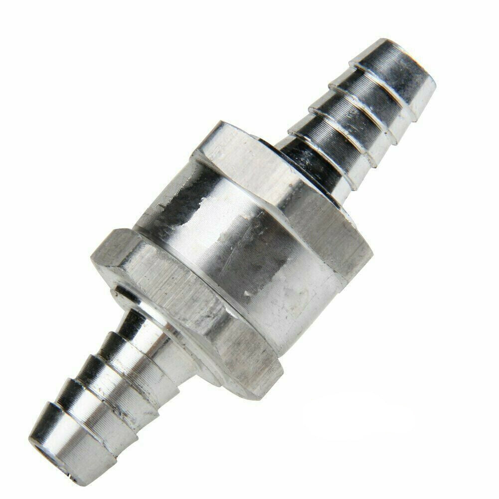 10mm Aluminum One-way Non-return Check Valve Fuel Water Gas Air Vacuum