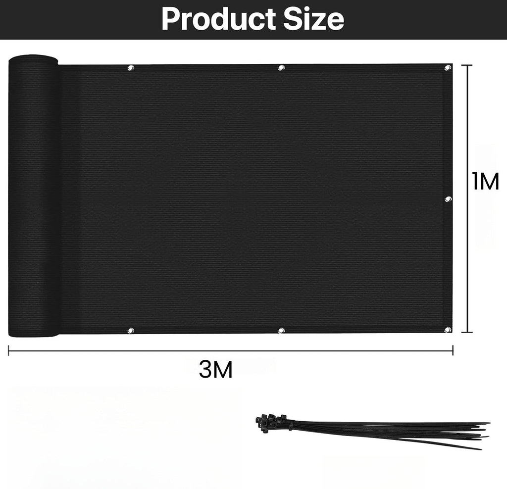 1Mx3M 180GSM Fence Privacy Screen