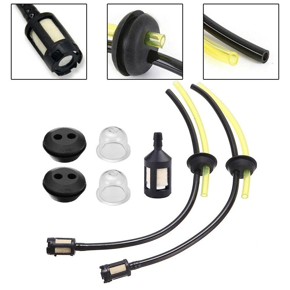 2 Set Whipper Snipper Line Trimmer Cutter Fuel Line Filter Hose Pipe Tank Kit