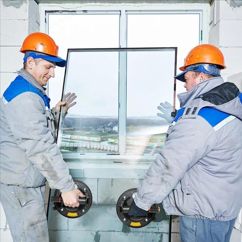 Heavy-Duty Vacuum Suction Cup with Pressure Gauge