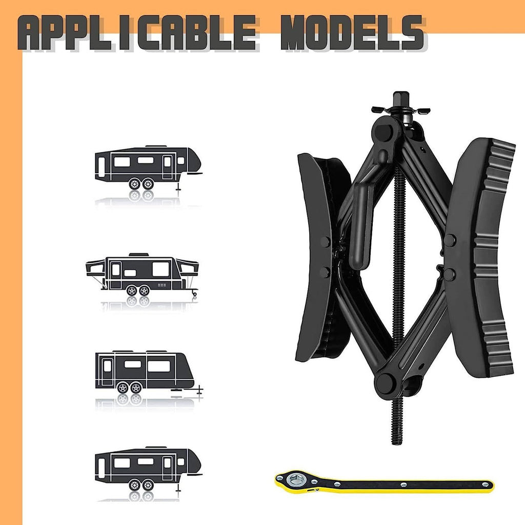 Wheel Chock Stabilizer Camper Scissor for RV Travel Trailers X chocks