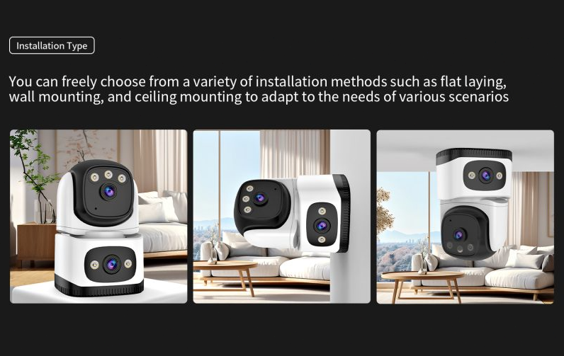 Vstarcam Dual Lens Security Camera Indoor Full Color HD WIFI