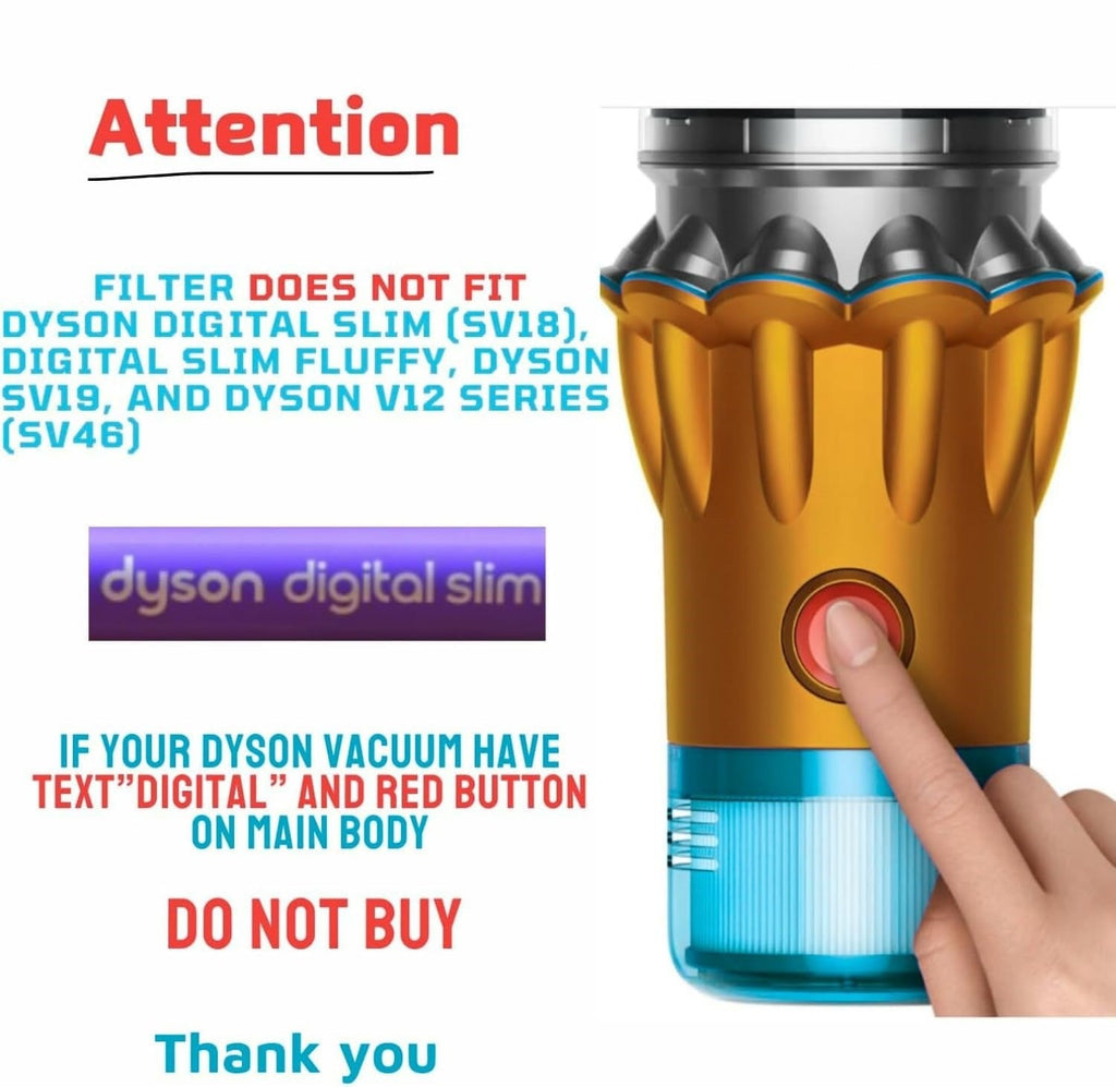 2PCS Replacement Filter for Dyson V15 Detect V11 Torque Drive SV14
