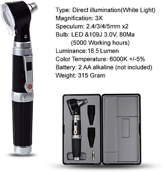 Magnifying Ear Scope with LED Direct Illumination Light
