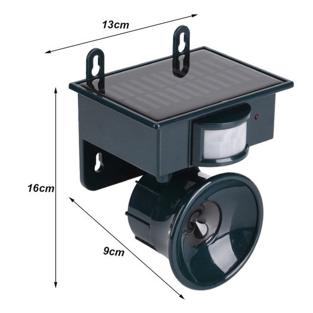 Solar Ultrasonic Bird Repeller Pest Animal Motion Sensor