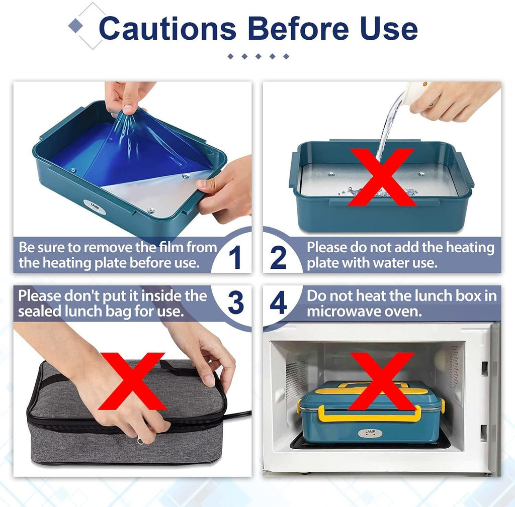 12V 24V 240V Electric Lunch Box Food Heater Heating Lunchbox Food Warmer for Car
