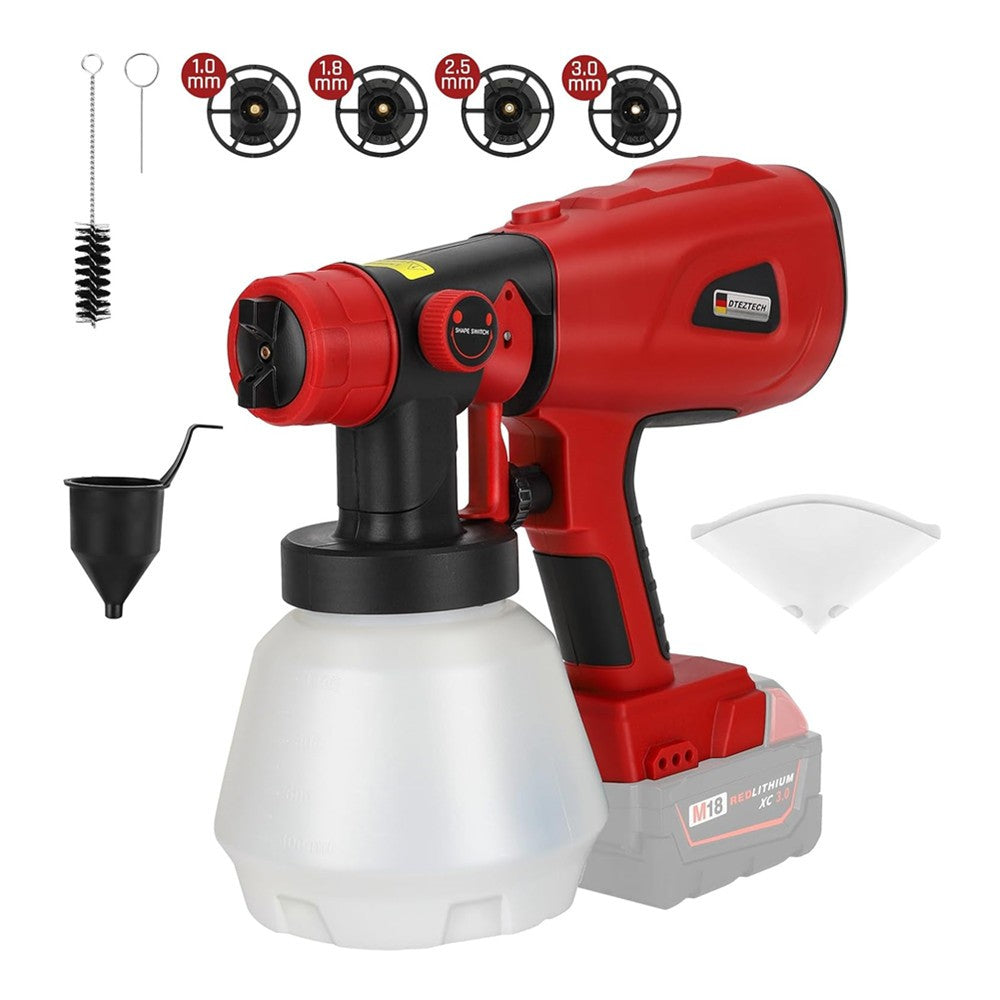 Paint Sprayer Fits Milwaukee 18V Battery Spray Gun Brushless Motor