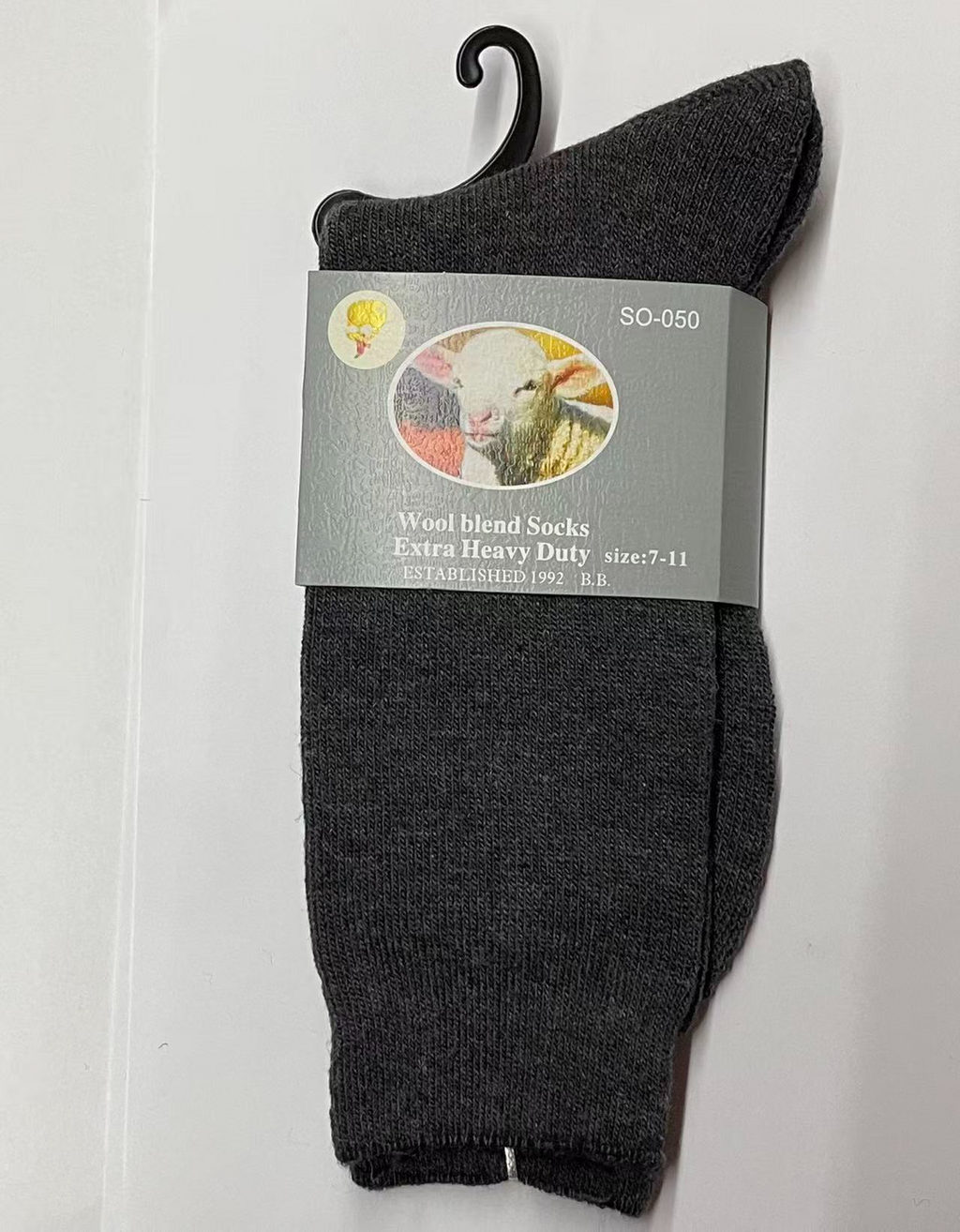 Mens Merino Wool Blend Thermal Socks 7-14 Business Black Grey Navy