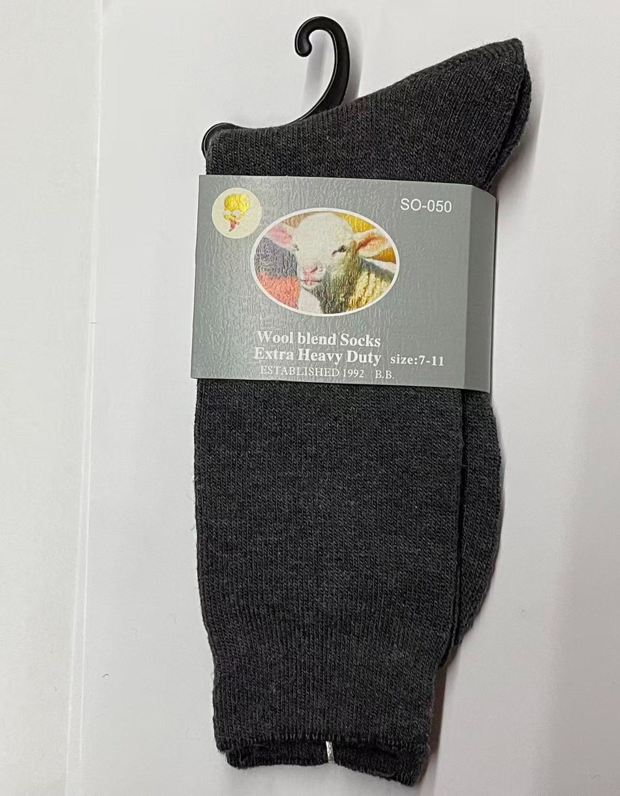 Mens Merino Wool Blend Thermal Socks 7-14 Business Black Grey Navy