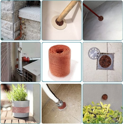 10m Fine Wire Mesh Roll Pure Copper Mesh Rodent Pest Control