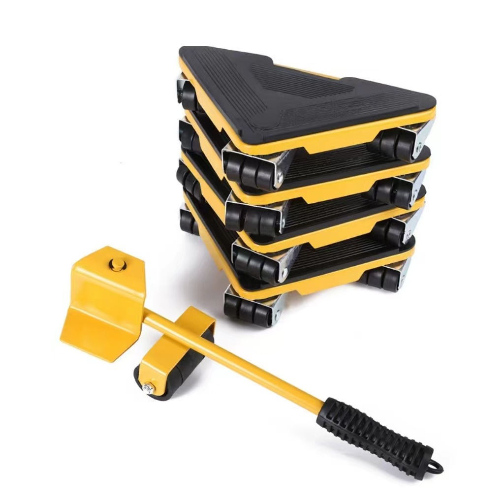 5PCS Furniture Lifter Heavy Roller Move Tool Set Moving Wheel Mover Sliders Kit