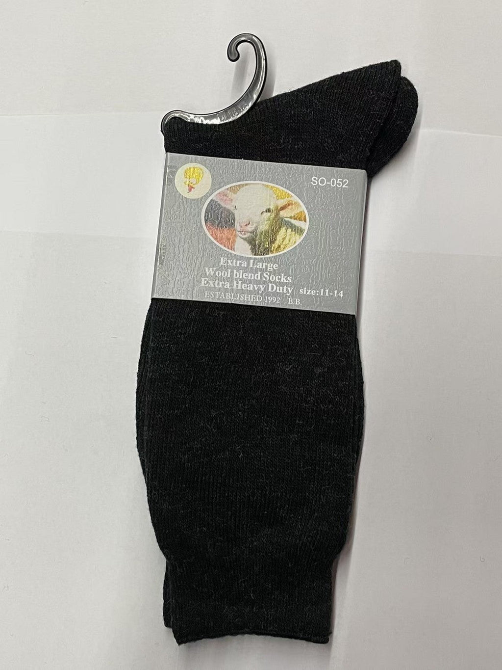 Mens Merino Wool Blend Thermal Socks 7-14 Business Black Grey Navy