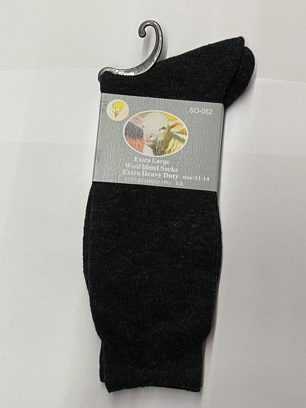 Mens Merino Wool Blend Thermal Socks 7-14 Business Black Grey Navy