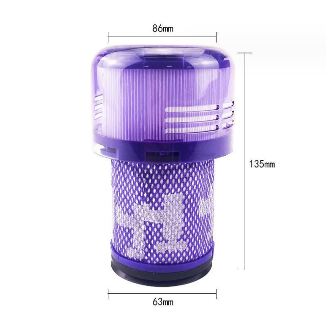 2xV12 Filter Compatible with Dyson V12 Slim Vacuums and V12 Detect Slim Vacuums