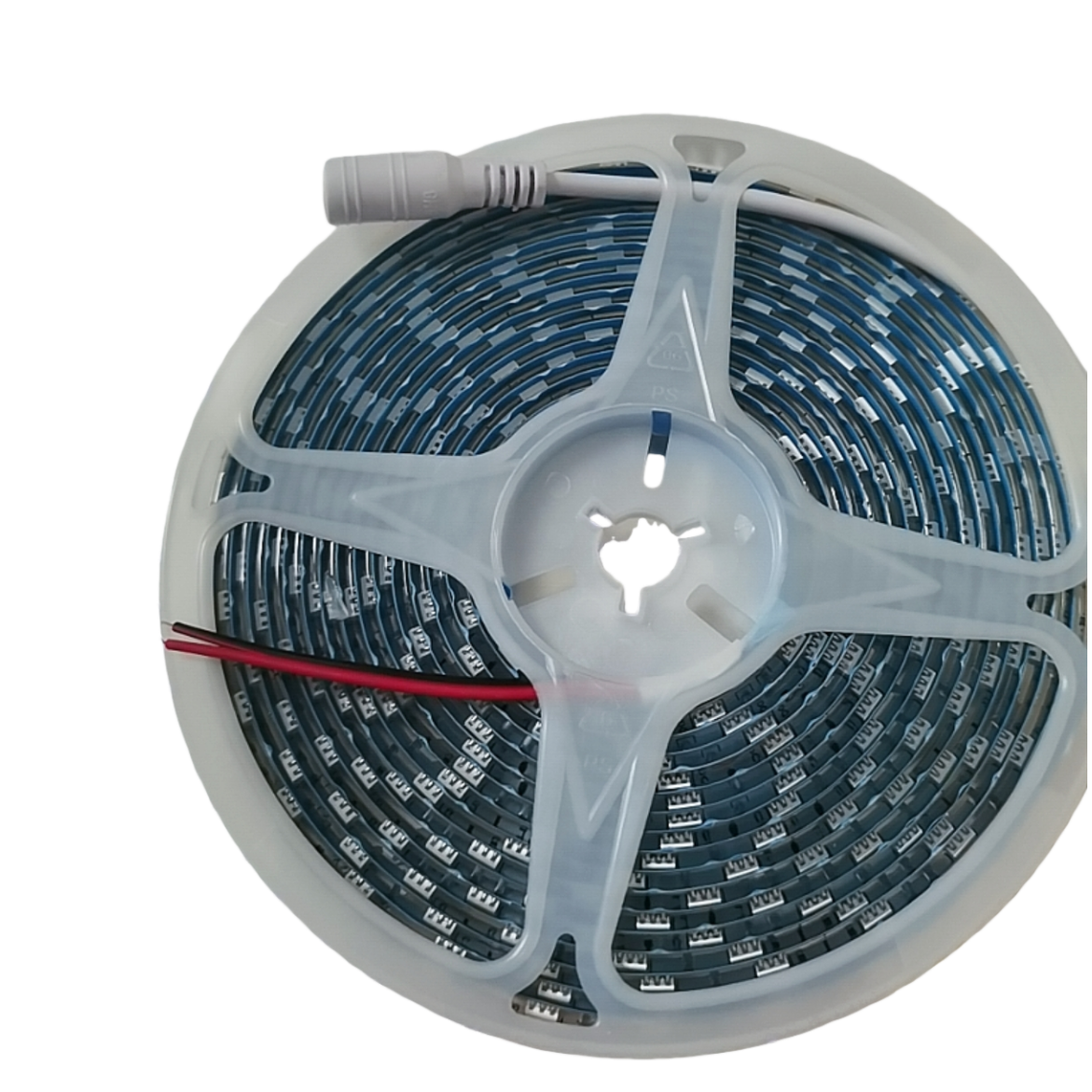 5M 300 LEDs 5050 Waterproof LED Strip Light, Cool White, with DC Connector