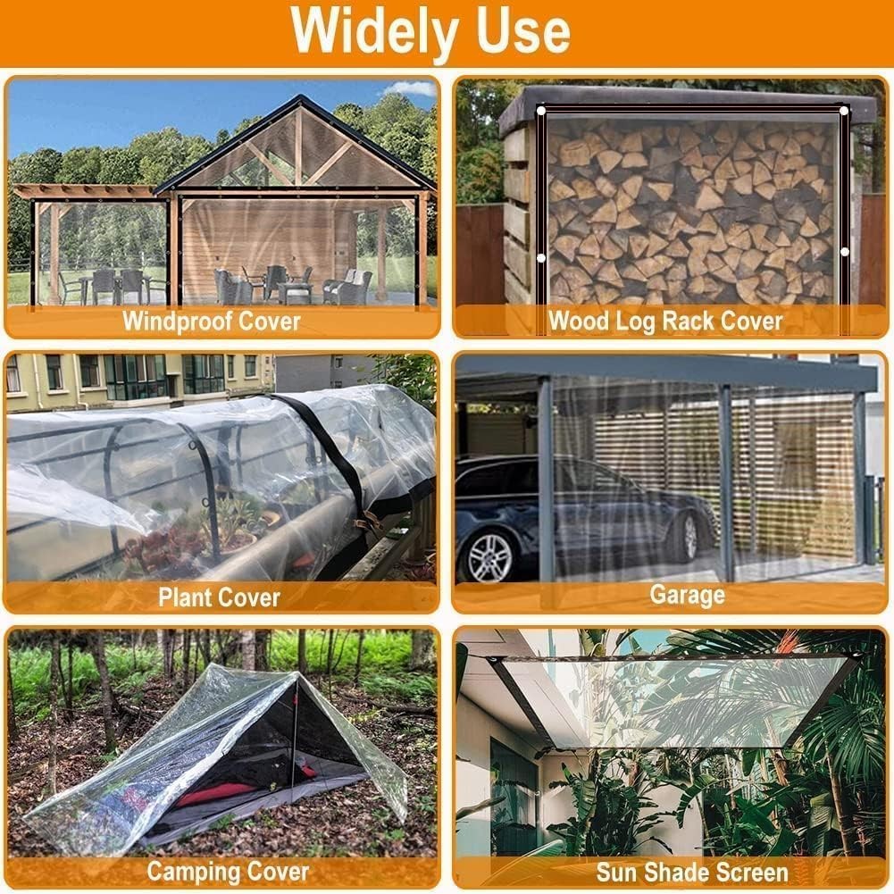 2MX3M Waterproof Clear Tarpaulin