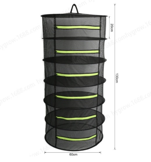 6 Tier Drying NET Large Shelf Hydroponic Hanging Grow Herb Plant Dry Rack