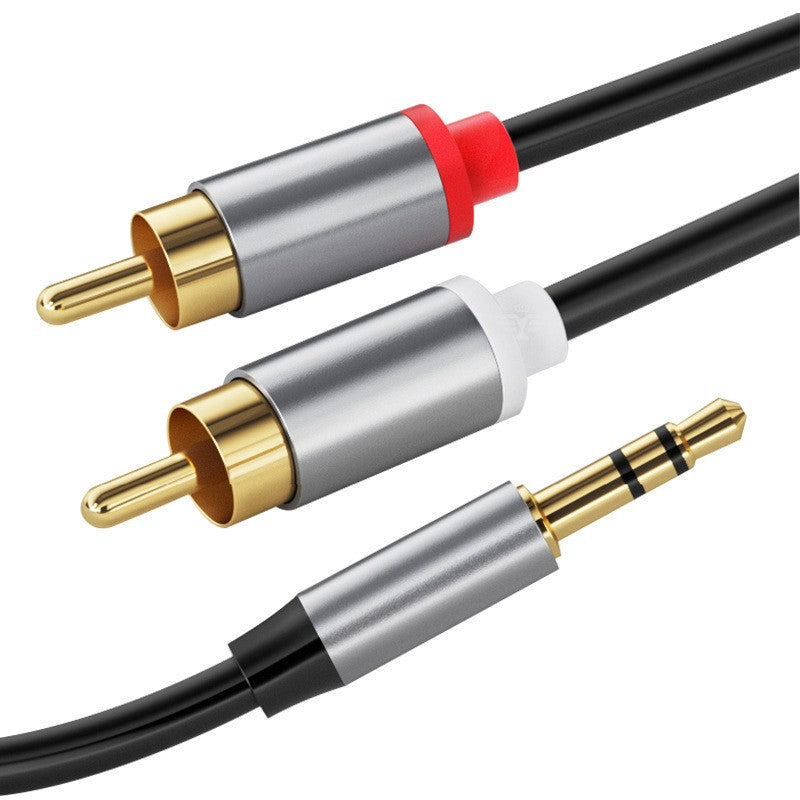 2M 3.5mm Stereo Jack to 2x RCA Plugs Male to Male Aux Audio Cable Adapter