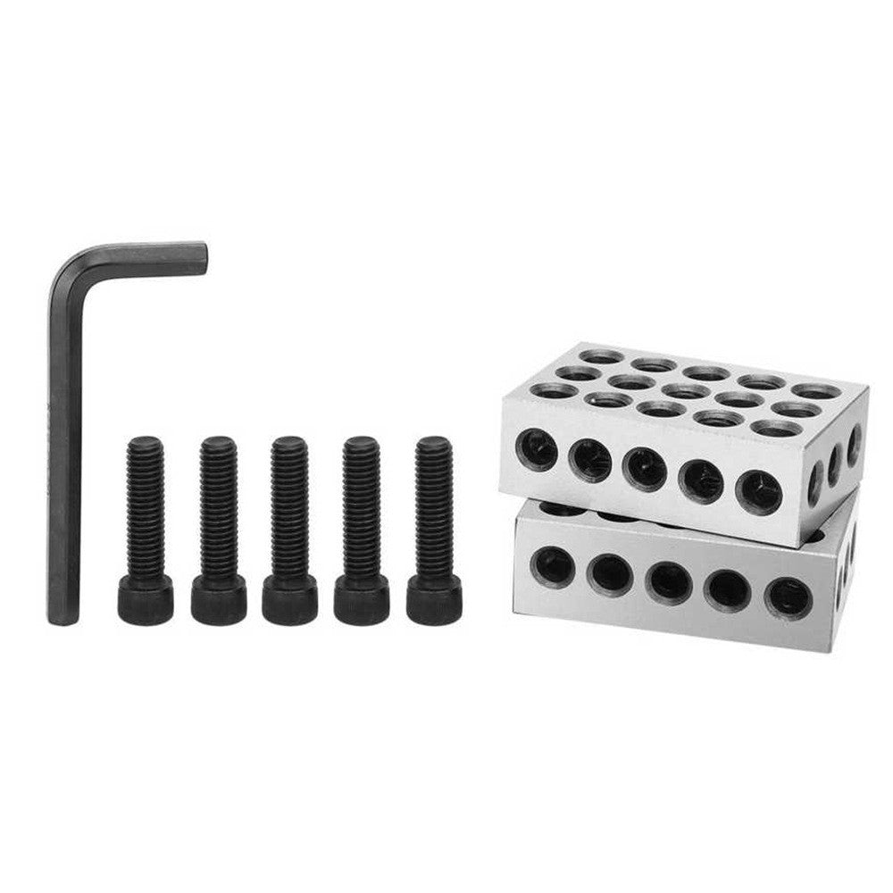 Ultra Precision 1-2-3" Blocks 2pcs 0.0002" Machinist 123 Jig (Plastic Case)