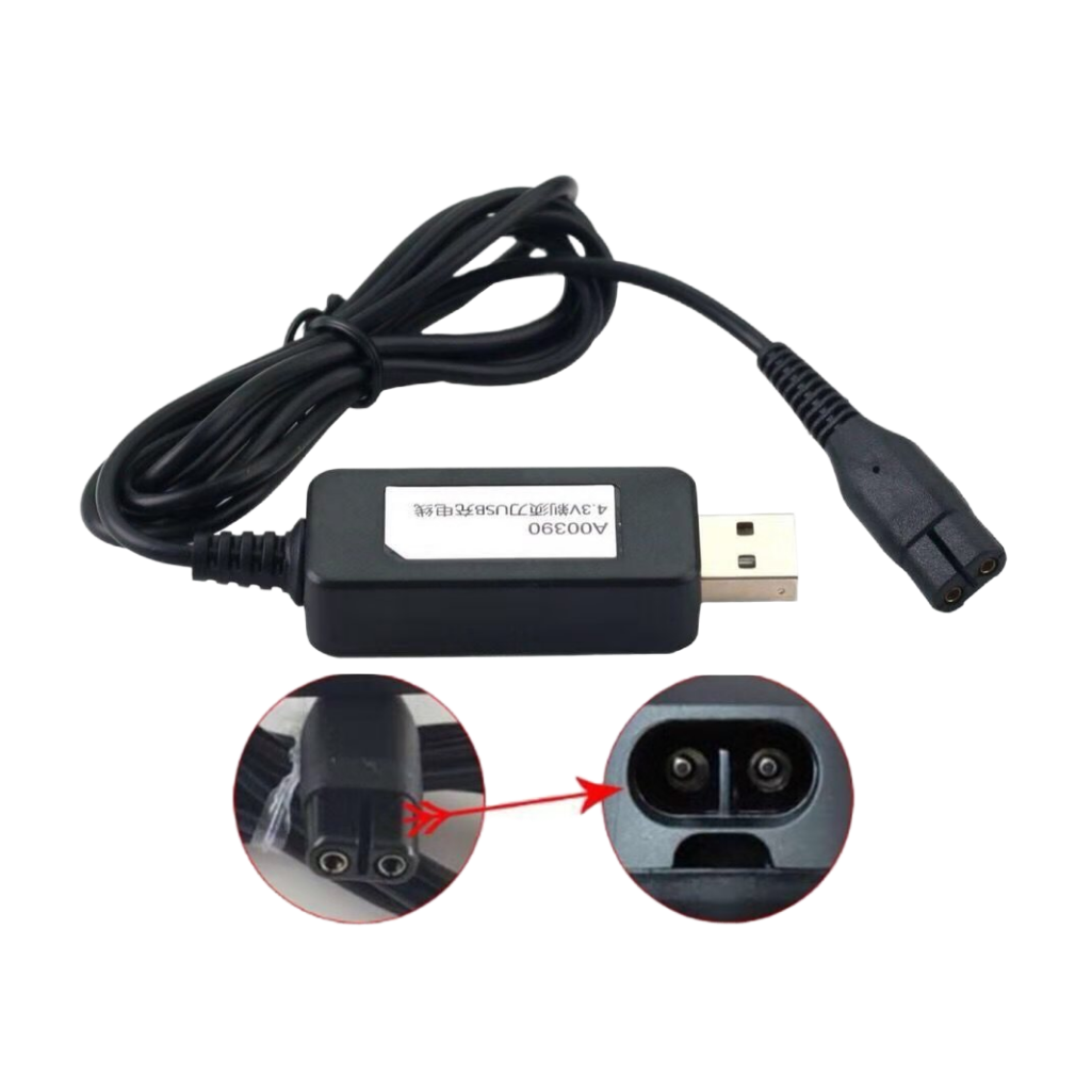 4.3V USB Shaver Charger Cable for Philips Shaver Electric Razor