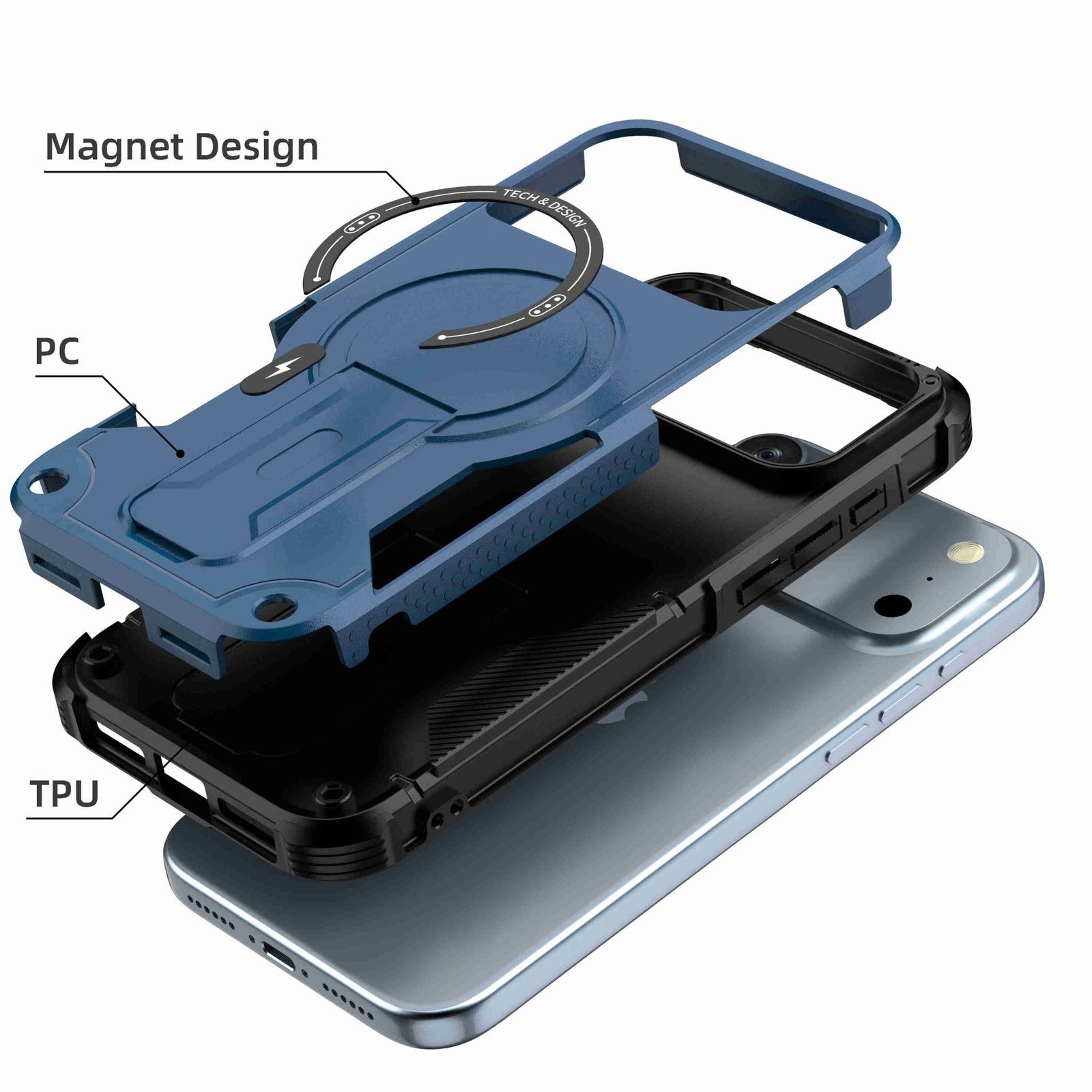 Magnetic Kickstand Magsafe Case for iPhone 17 Pro