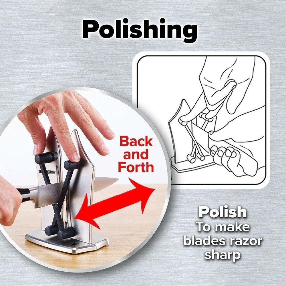 Salelink Kitchen Knife Sharpener Sharpens Hones Polishes Standard Blade