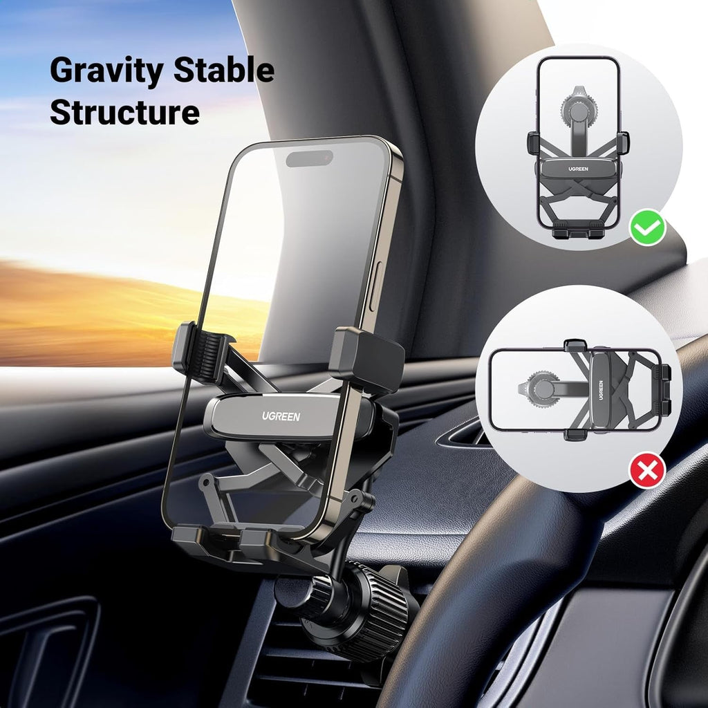 Car Phone Holder Vent Mount for iPhone Samsung 4.7-7.2" Smartphone