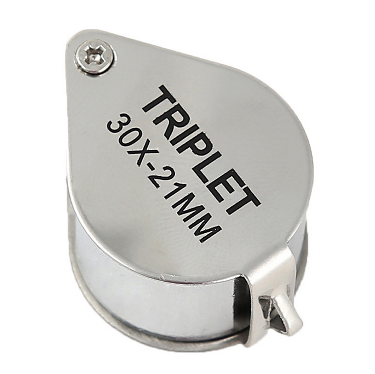 Loupe Magnifier Pocket Eye Jewelry Magnifying Glass 30 x 21mm