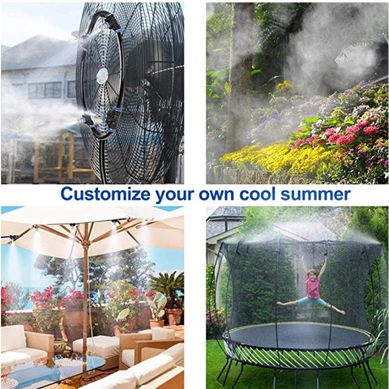 15M Outdoor Misting Cooling System Garden Patio Irrigation Water Mister Set